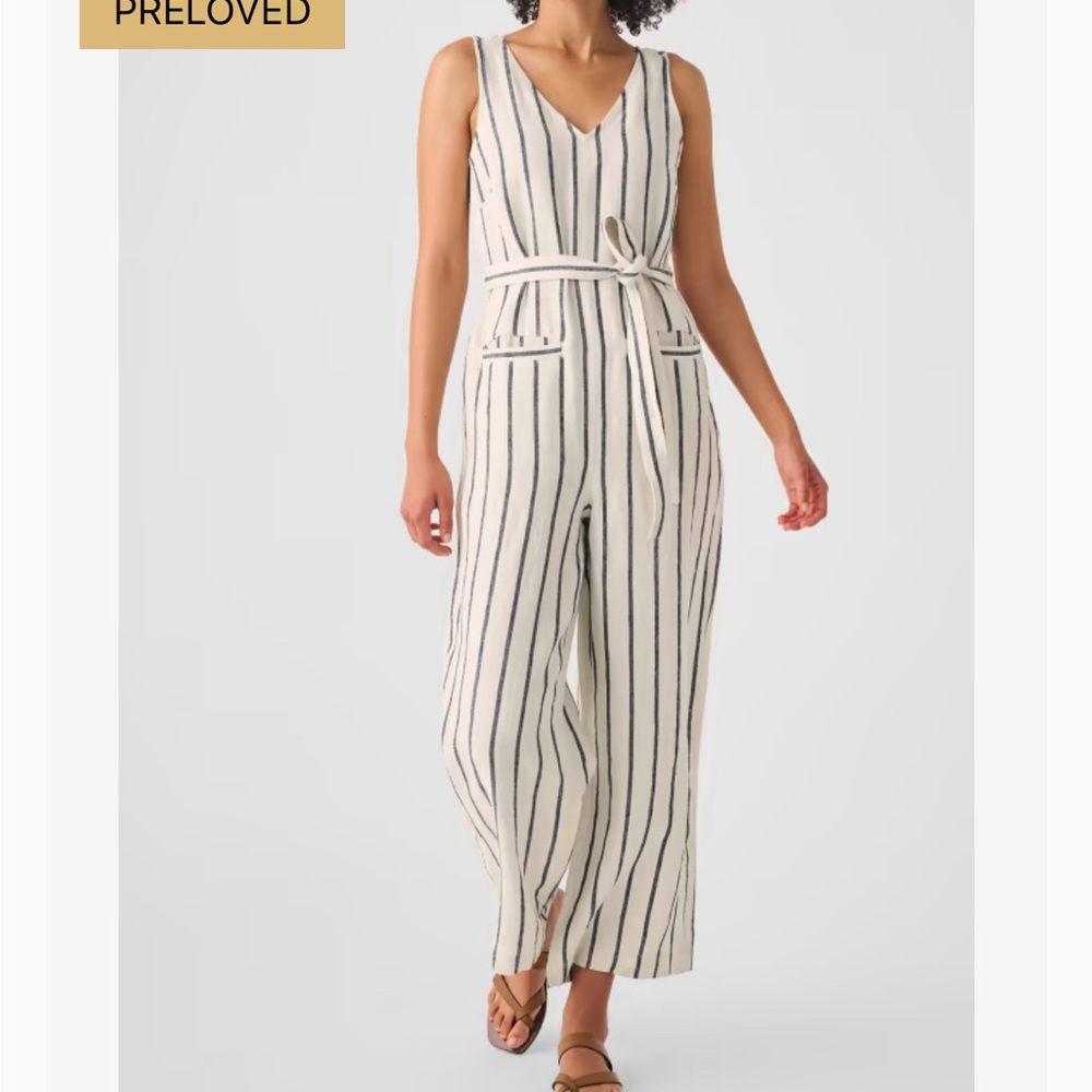 Faherty linen jumpsuit